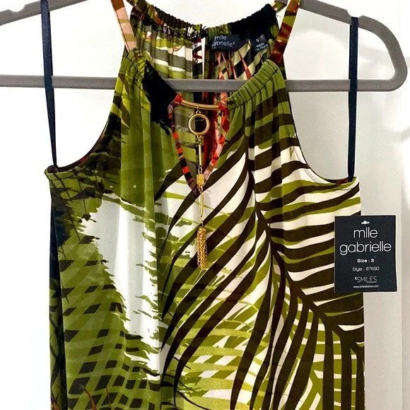 NWT Tropical Mlle Gabrielle Maxi Dress | Size S - Picture 3 of 6